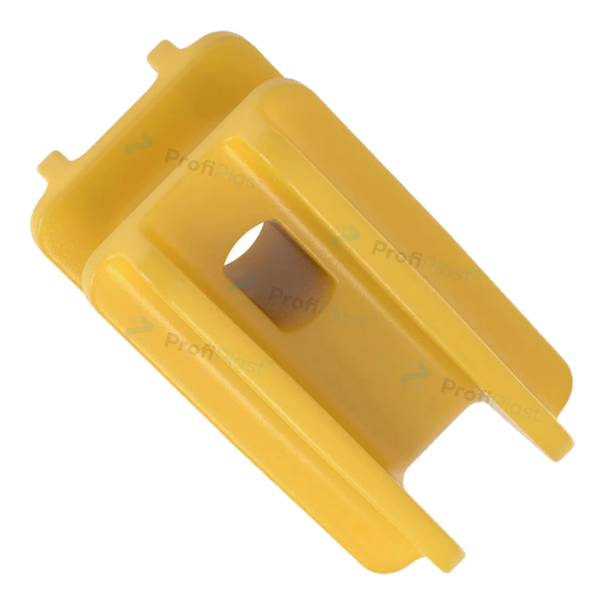 Isolador castanha quadrada 47 mm na cor amarela