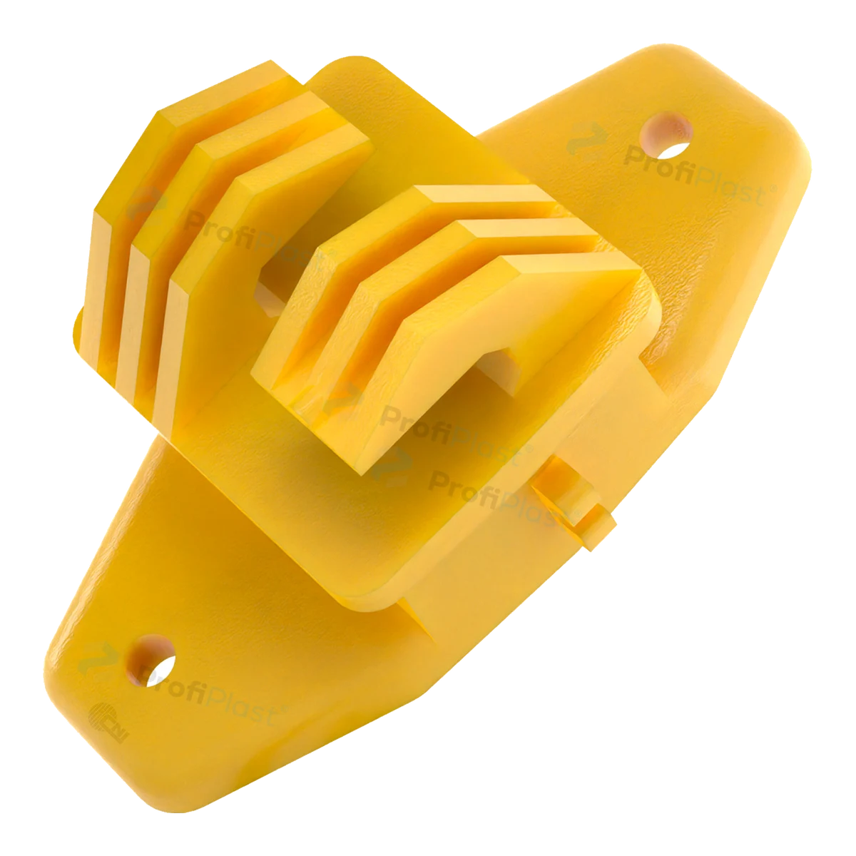 Isolador W econômico 63 mm na cor amarela
