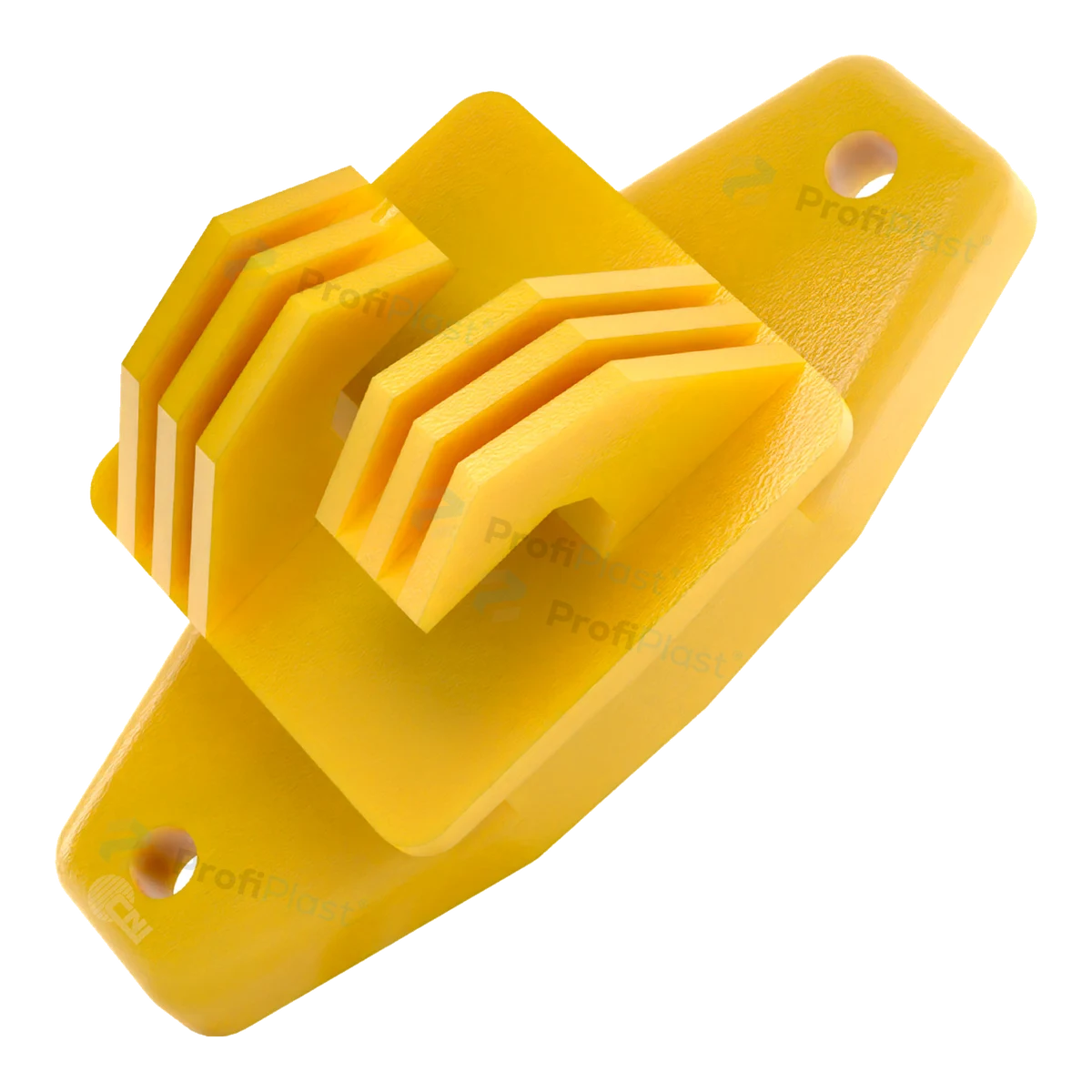 Isolador W tradicional 74 mm na cor amarela