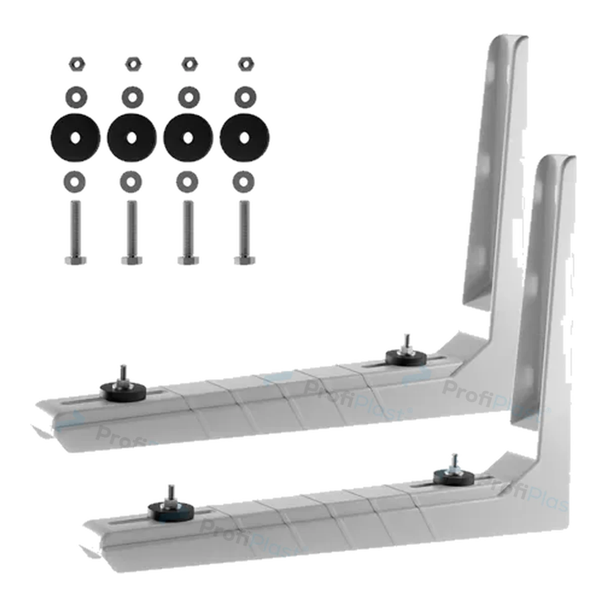 Suporte plástico 450 mm na cor branca