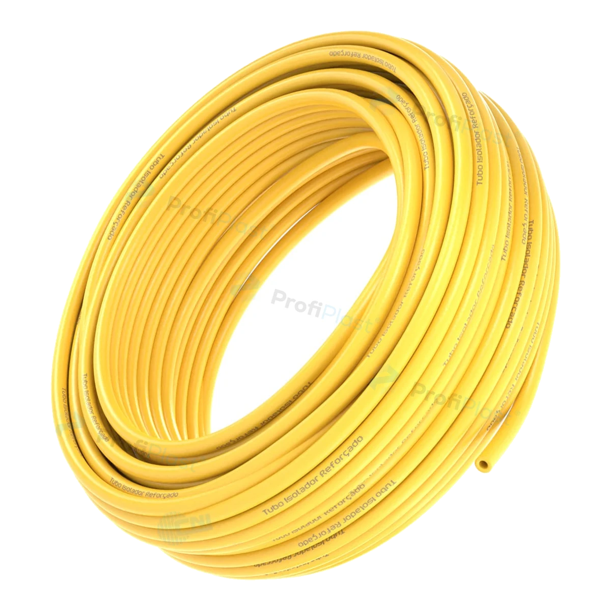 Tubo isolador 3/8 polegada na cor amarela